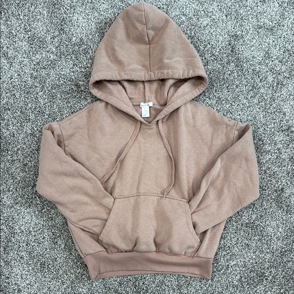 Bozzolo Tops - Women’s Tan Cropped Hoodie